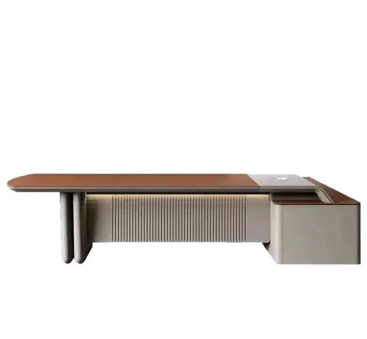 Caster · Modern L-Shaped Executive Desk by Arc Grove