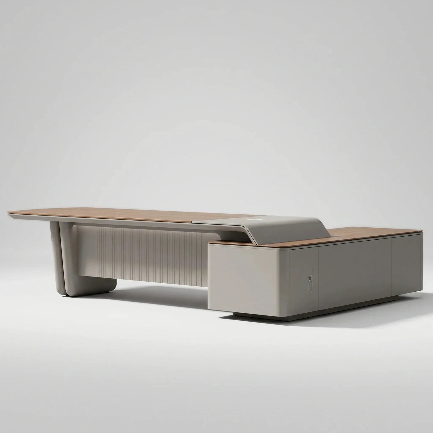 Caster · Modern L-Shaped Executive Desk by Arc Grove