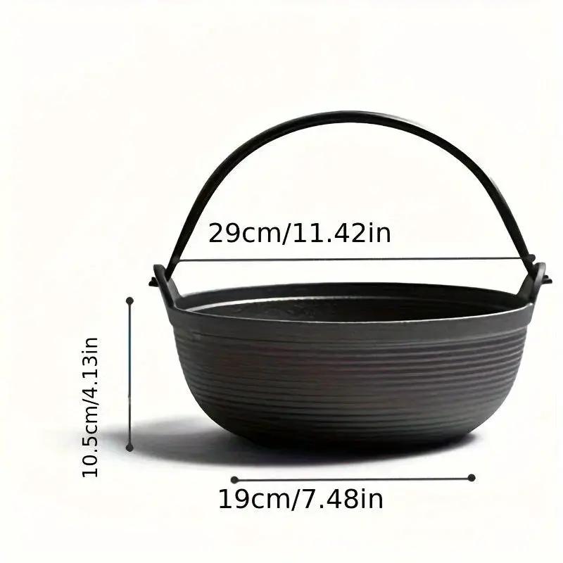 Cast Iron Dutch Oven with Lid - Non-Stick, Thick-Walled, Perfect for Camping, Outdoor Cooking, and Japanese Hot Pot (Nabe) - Ideal for Thanksgiving, Christmas, Halloween, Valentine'S Day, Easter, Camping Gear|Sturdy Handle|Du by House Of Avana
