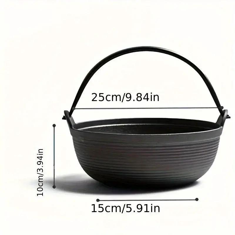 Cast Iron Dutch Oven with Lid - Non-Stick, Thick-Walled, Perfect for Camping, Outdoor Cooking, and Japanese Hot Pot (Nabe) - Ideal for Thanksgiving, Christmas, Halloween, Valentine'S Day, Easter, Camping Gear|Sturdy Handle|Du by House Of Avana
