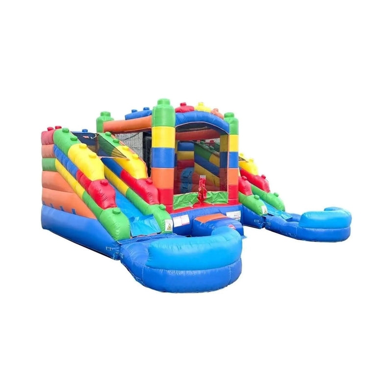 16FT Castle Bounce House With Dual Slides, Blower And Pool Combo (SAK56319) by SAKSBY WHOLESALE