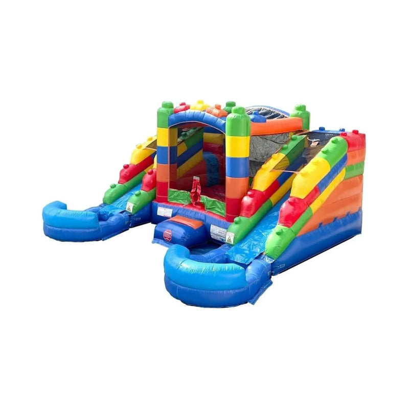 16FT Castle Bounce House With Dual Slides, Blower And Pool Combo (SAK56319) by SAKSBY WHOLESALE