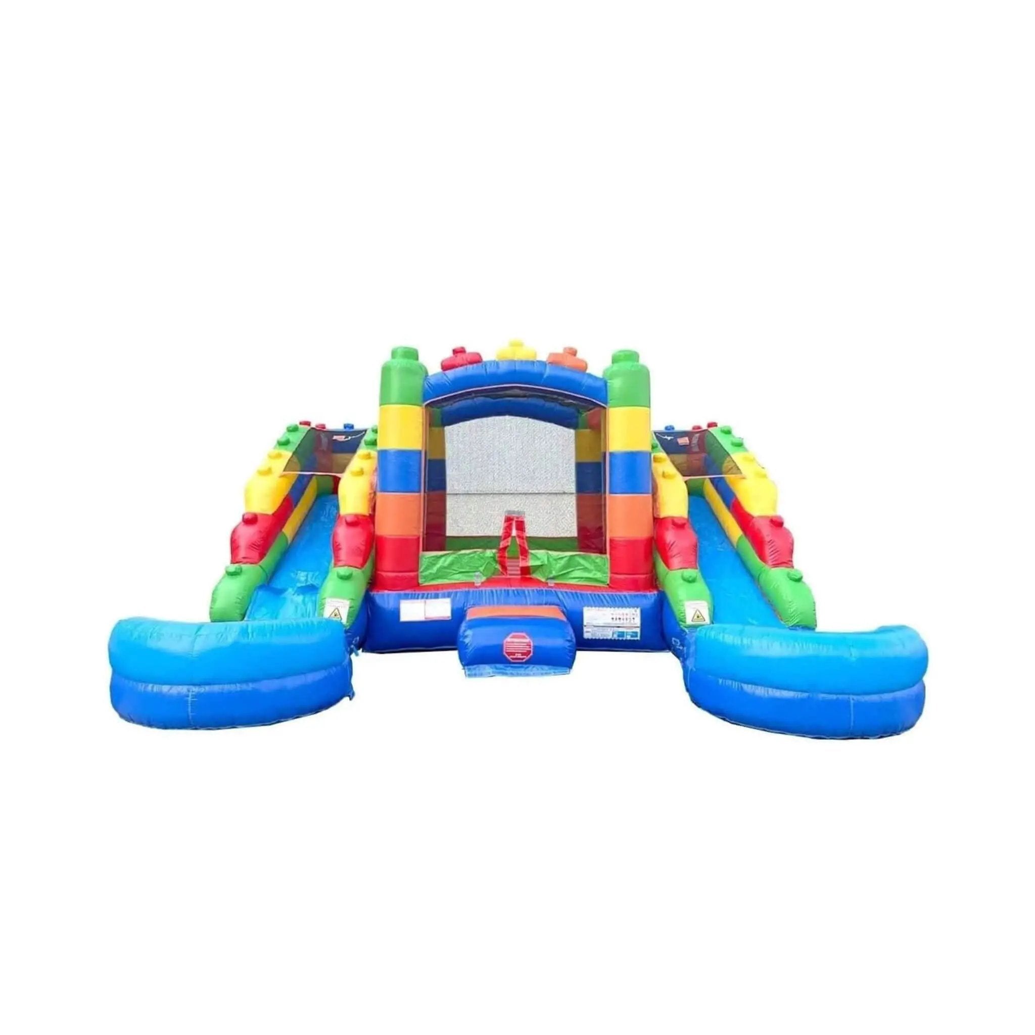 16FT Castle Bounce House With Dual Slides, Blower And Pool Combo (SAK56319) by SAKSBY WHOLESALE