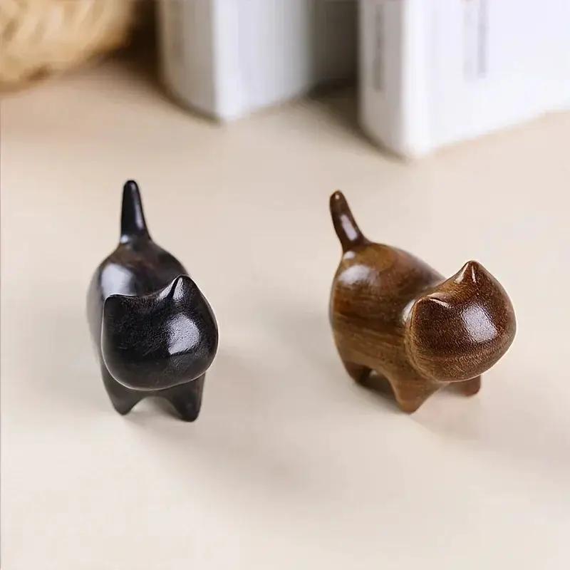 Cat Pen Holder - Solid Wood Desk Organizer by House Of Avana