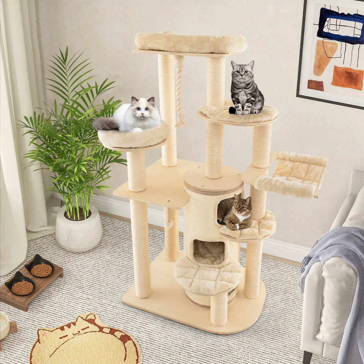 Multi-Level Cat Tree with 3-story Cat Condo by DirectDeals