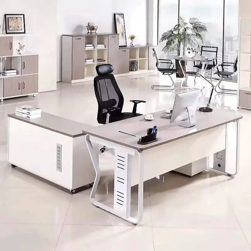 Eszti · Executive Desk w/ Mobile Storage by Arc Grove