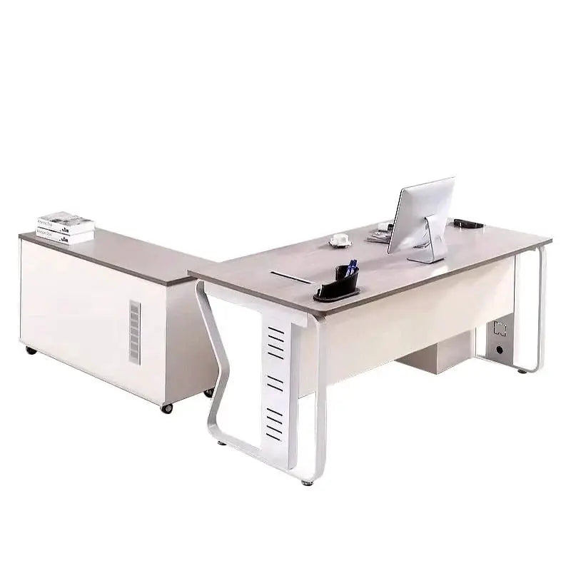 Eszti · Executive Desk w/ Mobile Storage by Arc Grove