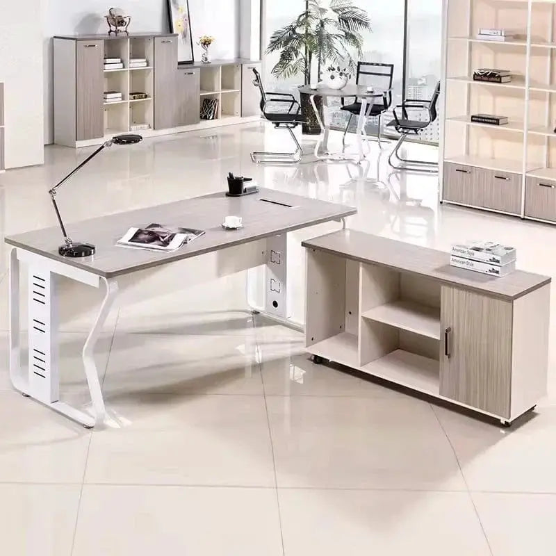 Eszti · Executive Desk w/ Mobile Storage by Arc Grove