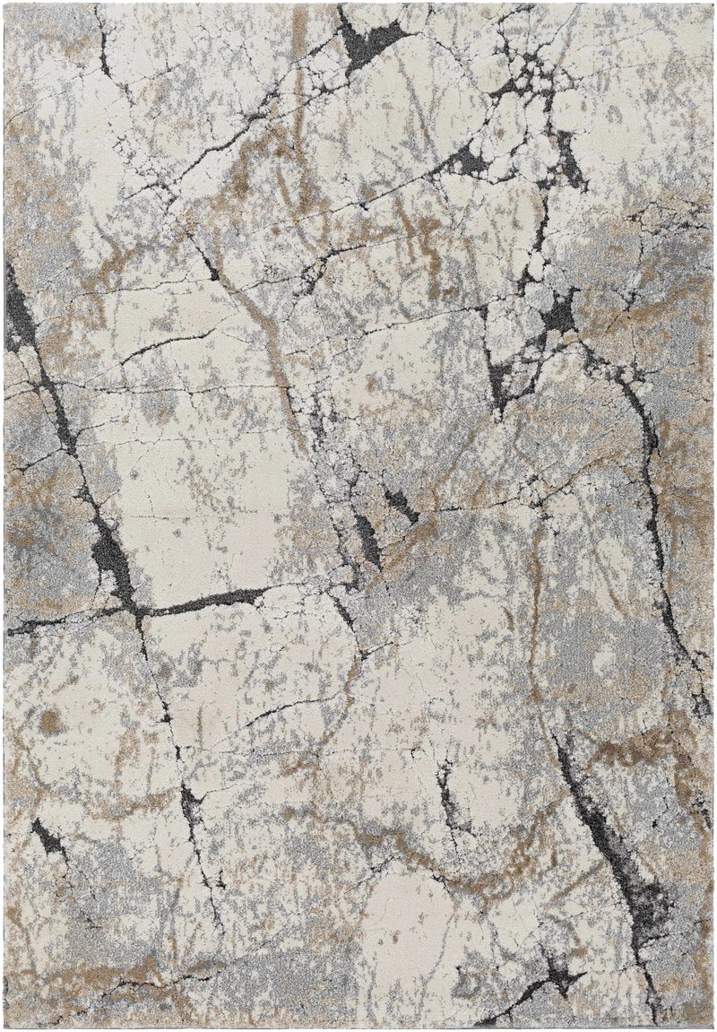 Cavetown Gray Marble Thick Rug by Boutique Rugs