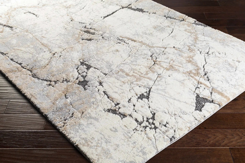 Cavetown Gray Marble Thick Rug by Boutique Rugs