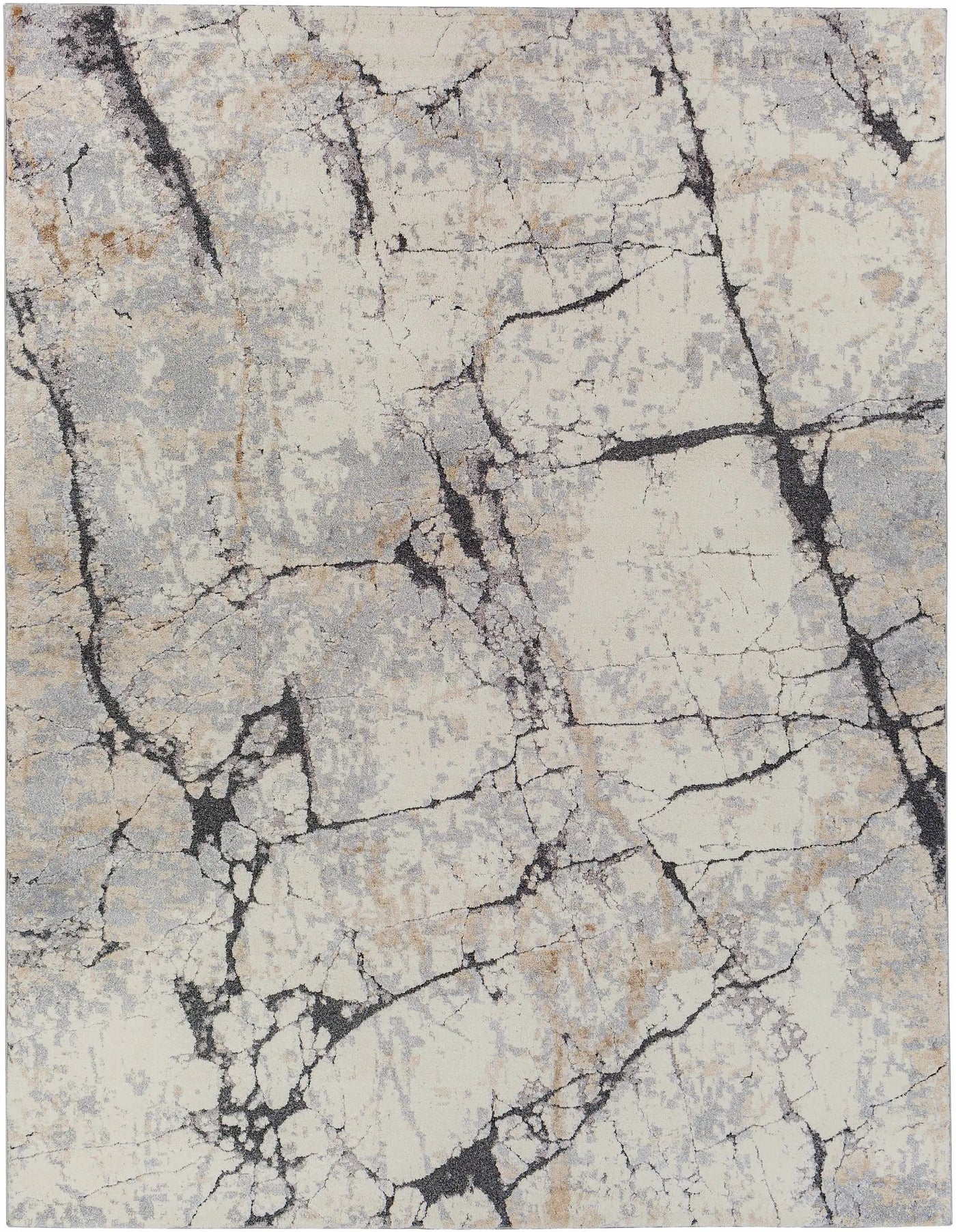Cavetown Gray Marble Thick Rug by Boutique Rugs