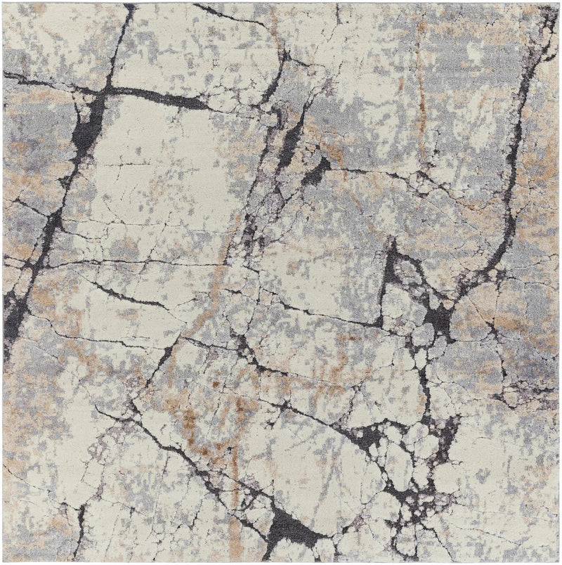 Cavetown Gray Marble Thick Rug by Boutique Rugs