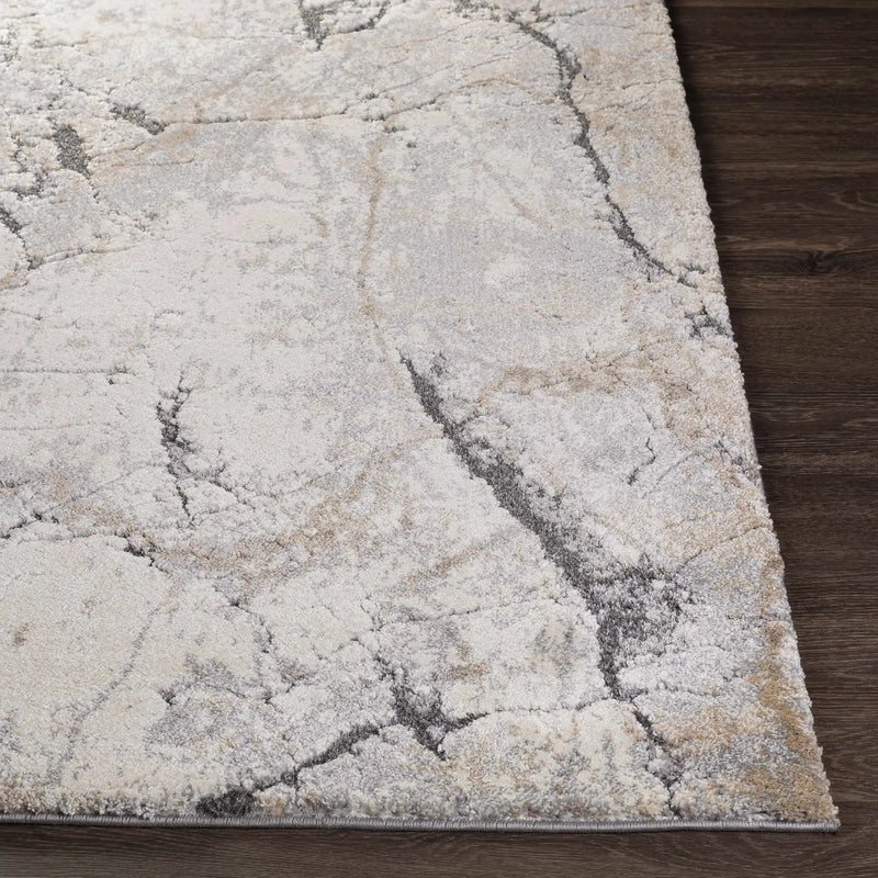 Cavetown Gray Marble Thick Rug by Boutique Rugs