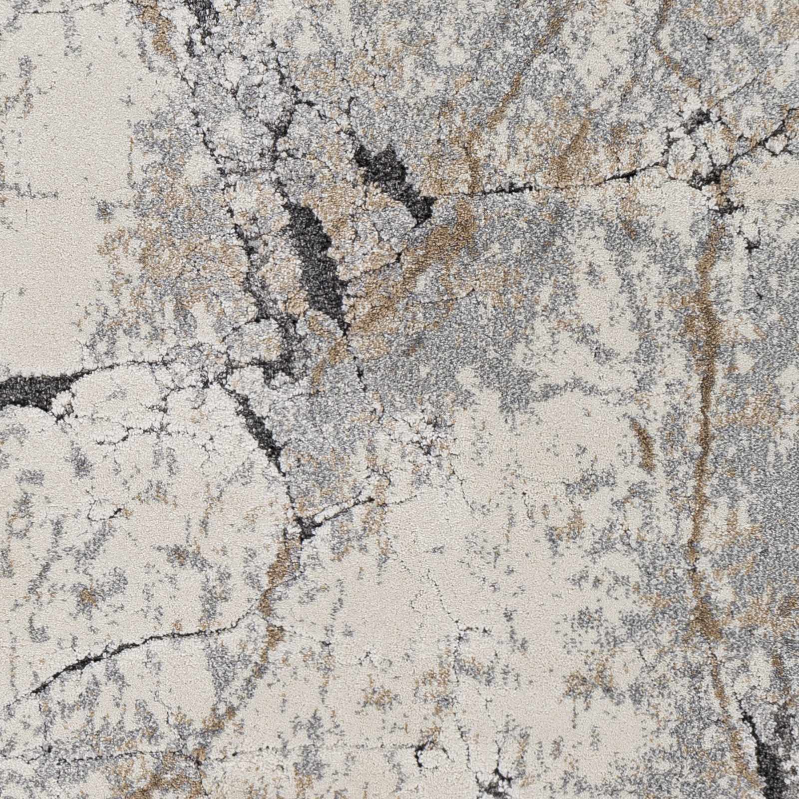 Cavetown Gray Marble Thick Rug by Boutique Rugs