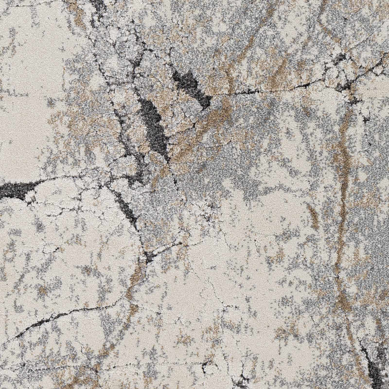 Cavetown Gray Marble Thick Rug by Boutique Rugs