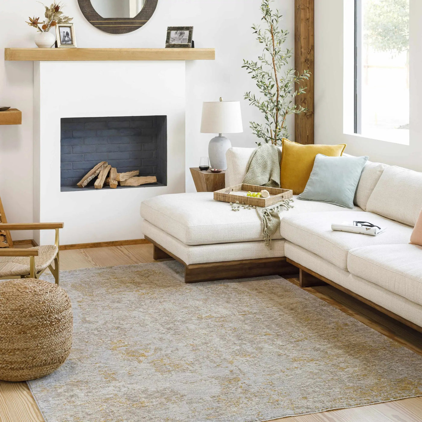 Cayhagan Mustard Luxe Rug by Boutique Rugs