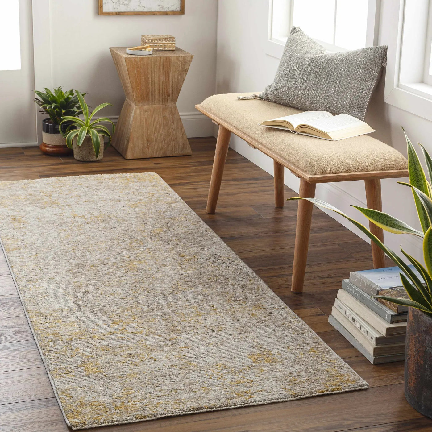 Cayhagan Mustard Luxe Rug by Boutique Rugs