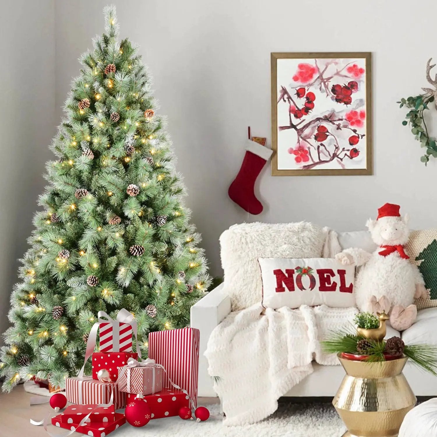 7.5FT Christmas Tree with 450 Warm Lights by HouseOfZazla