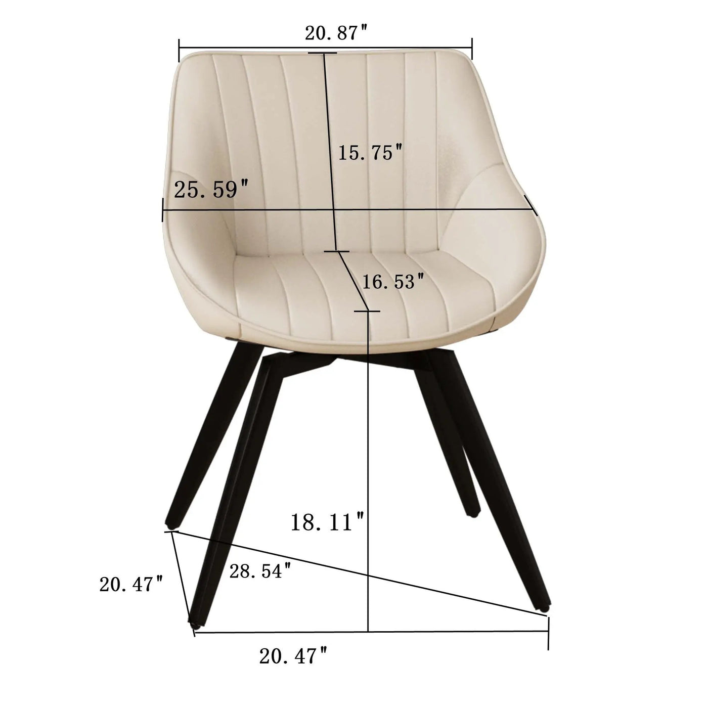 Modern Medieval Kitchen Dining Chair With 360 ° Rotation by HouseOfZazla