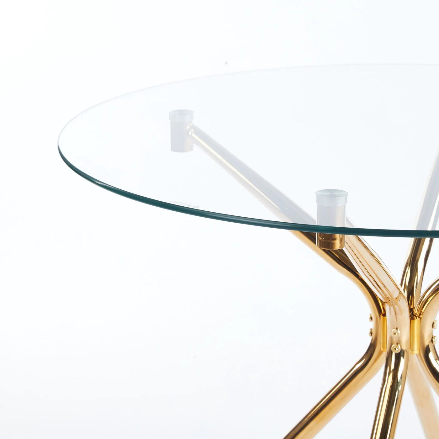 Compact Dining Table With Glass Top by HouseOfZazla
