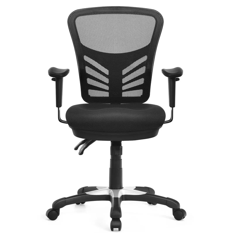 Ergonomic Mesh Office Chair with Adjustable Back Height and Armrests by DirectDeals