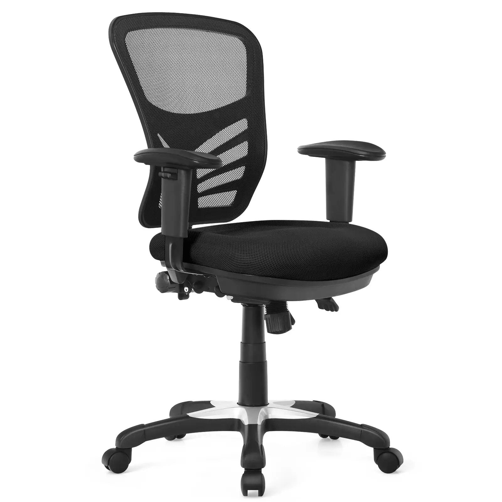Ergonomic Mesh Office Chair with Adjustable Back Height and Armrests by DirectDeals