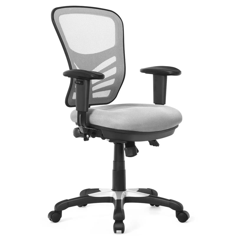 Ergonomic Mesh Office Chair with Adjustable Back Height and Armrests by DirectDeals