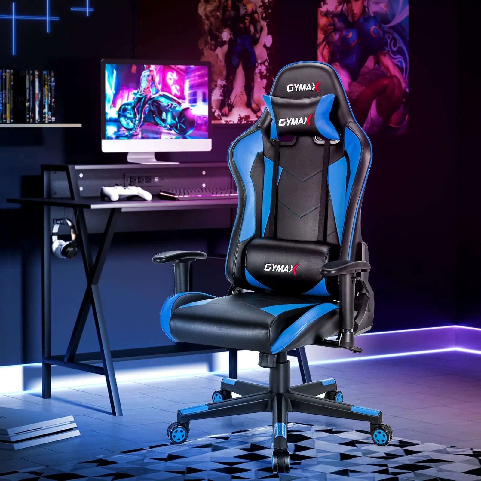 Gaming Chair Adjustable Swivel Racing Style Computer Office Chair by DirectDeals
