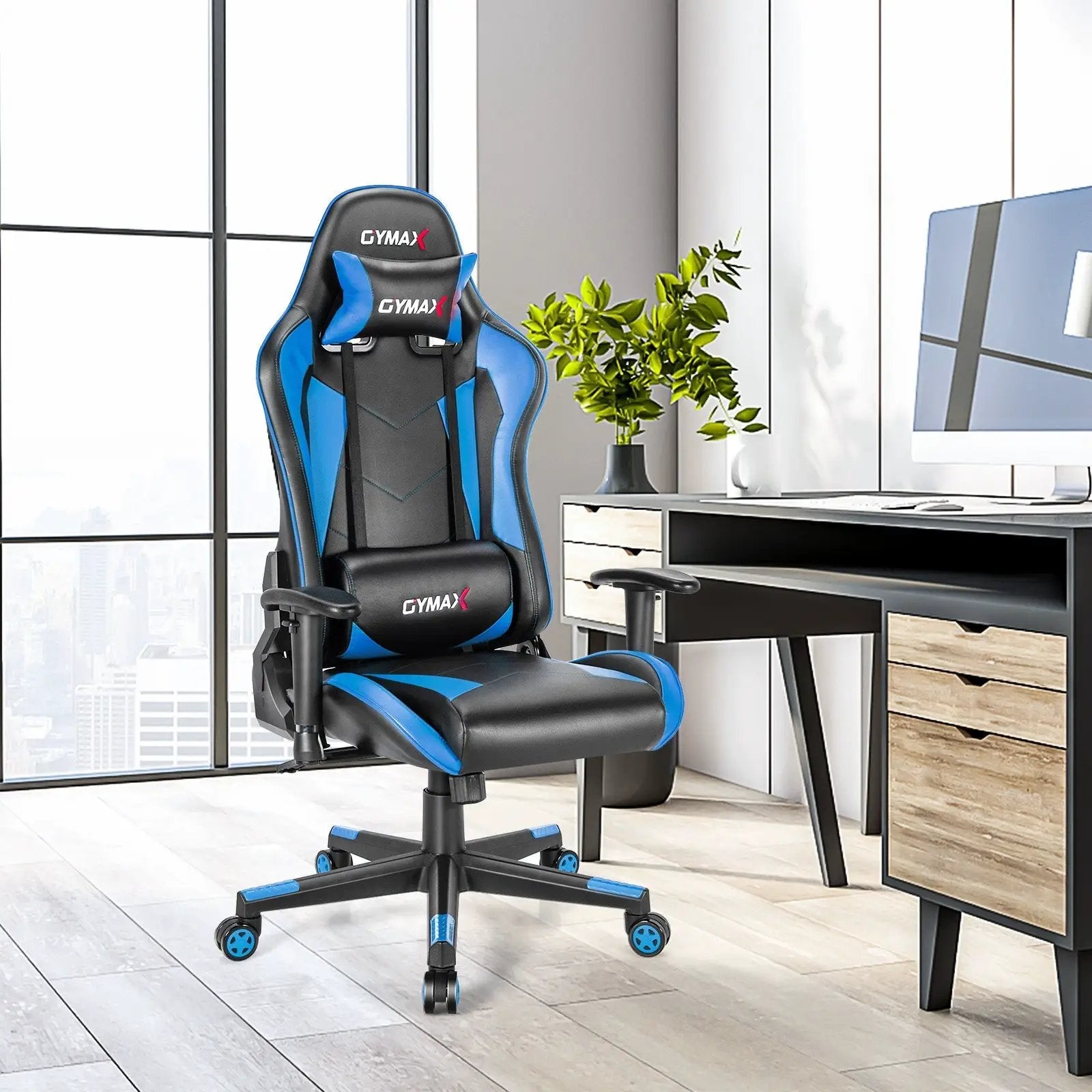 Gaming Chair Adjustable Swivel Racing Style Computer Office Chair by DirectDeals