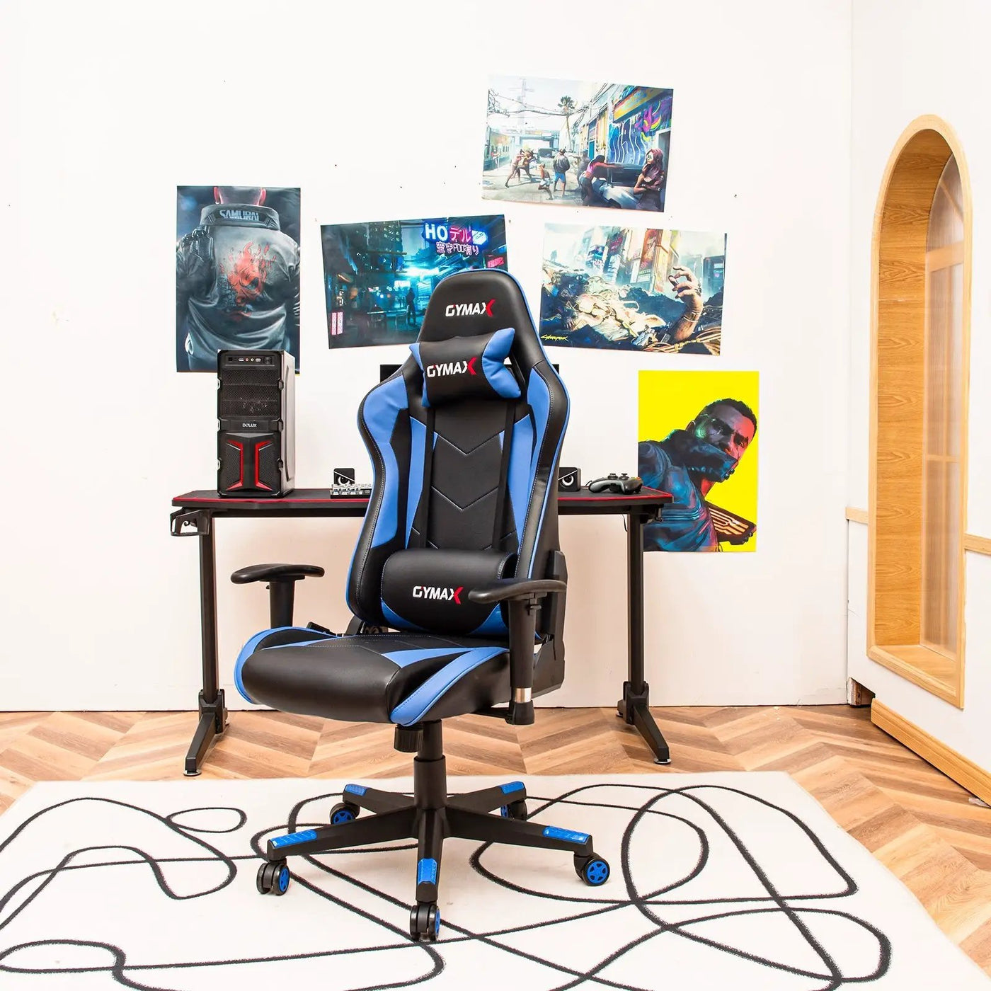 Gaming Chair Adjustable Swivel Racing Style Computer Office Chair by DirectDeals