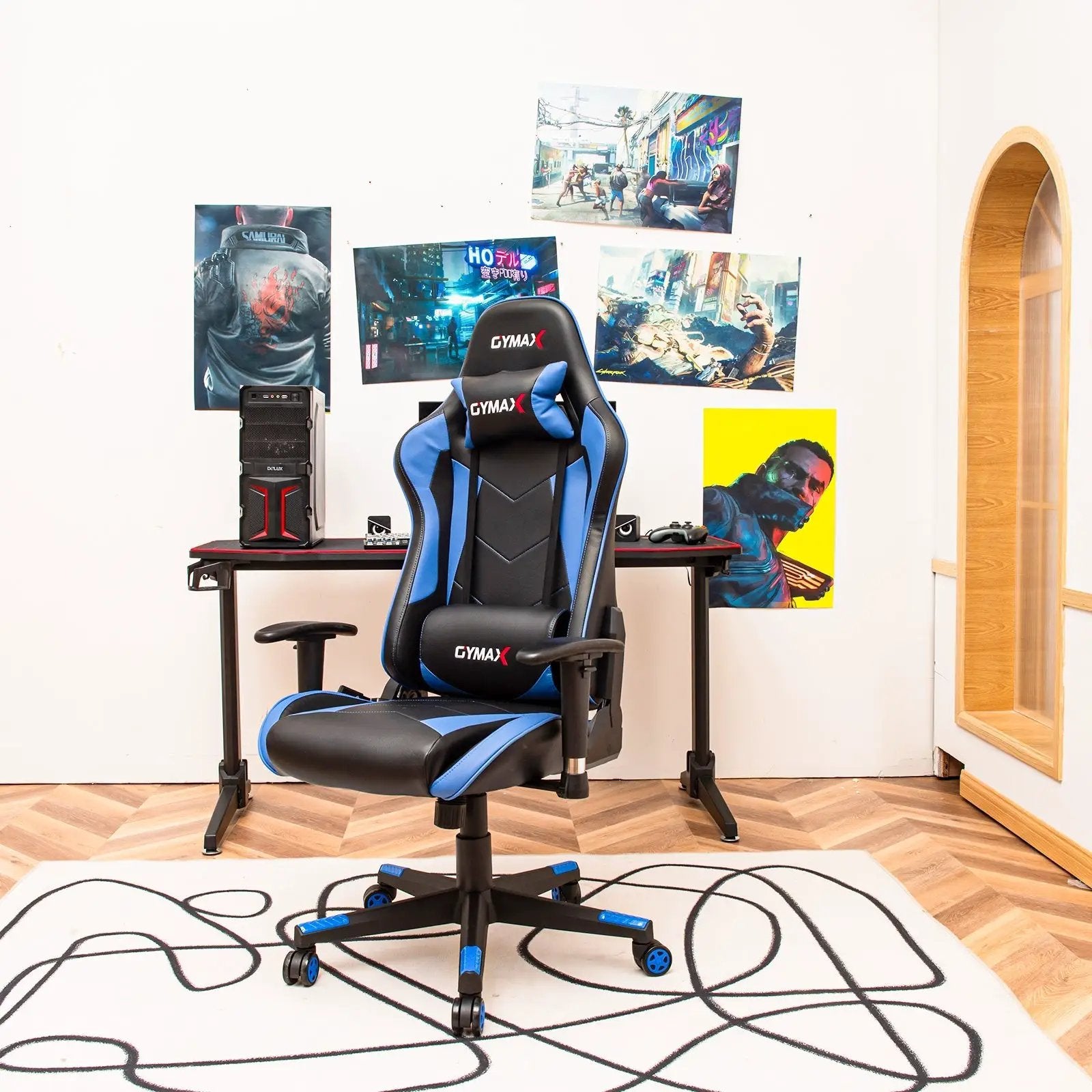 Gaming Chair Adjustable Swivel Racing Style Computer Office Chair by DirectDeals