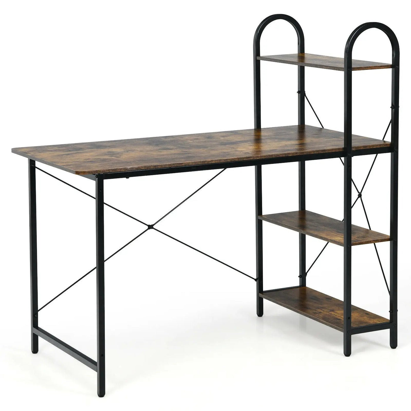 48-Inch Reversible Computer Desk with Storage Shelf by DirectDeals