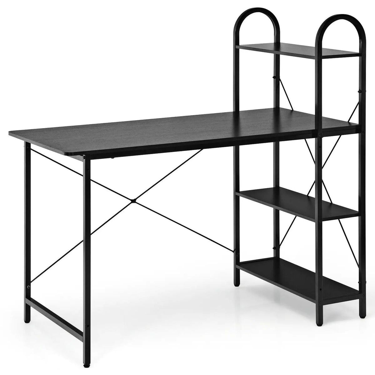 48-Inch Reversible Computer Desk with Storage Shelf by DirectDeals