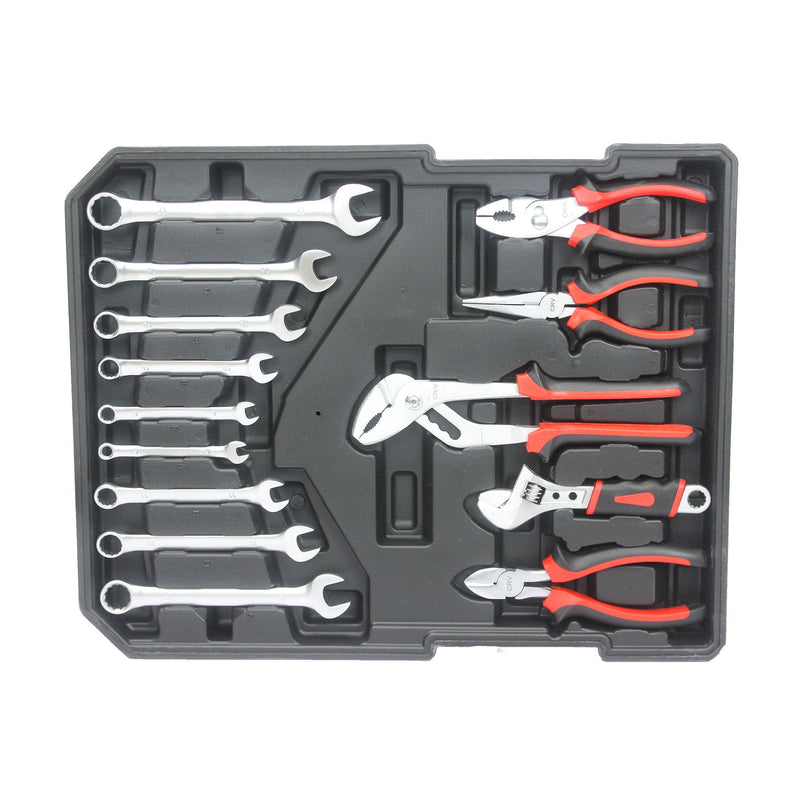 899 Piece Home Repair Tool Set With Rolling Plastic Toolbox, 4 Drawers, General Household Maintenance Kit by HouseOfZazla
