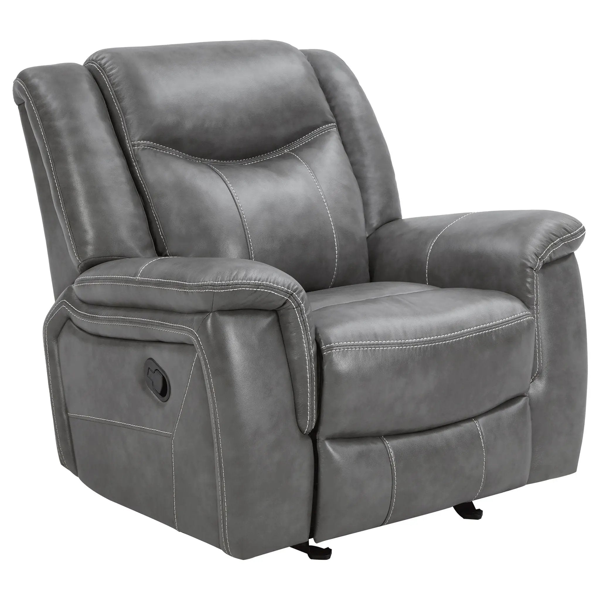 Conrad 3-piece Upholstered Padded Arm Motion Sofa Set Grey by Unique Piece Furniture