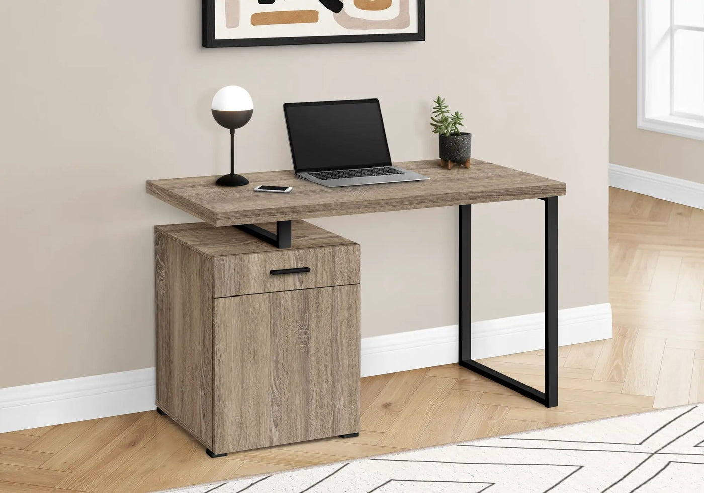 Computer Desk with Storage Drawers for Home Office by HouseOfZazla