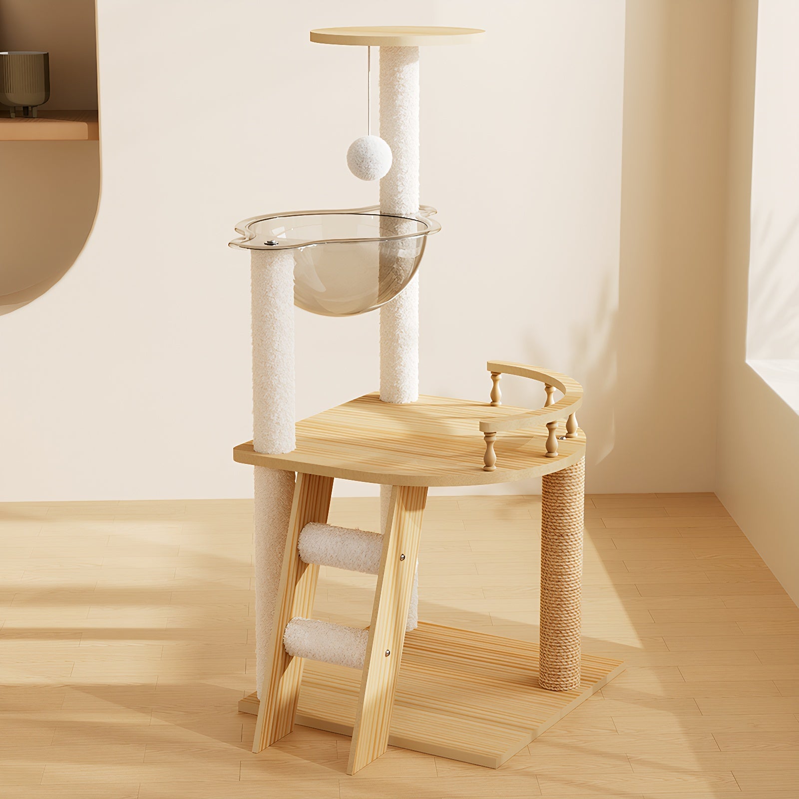 41.3" Modern Cat Tower by HouseOfZazla