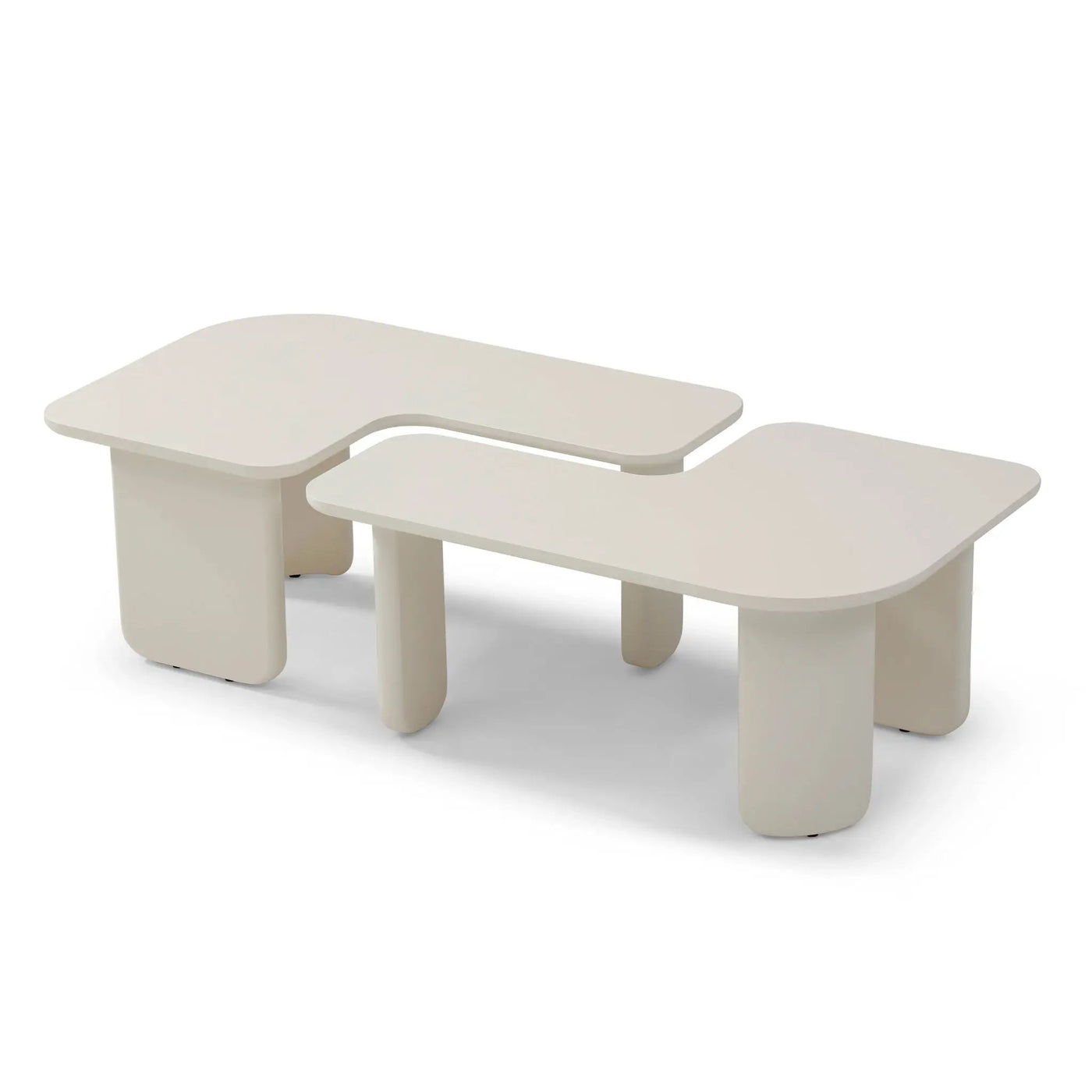 L-Shape Coffee Table For Living Room by HouseOfZazla