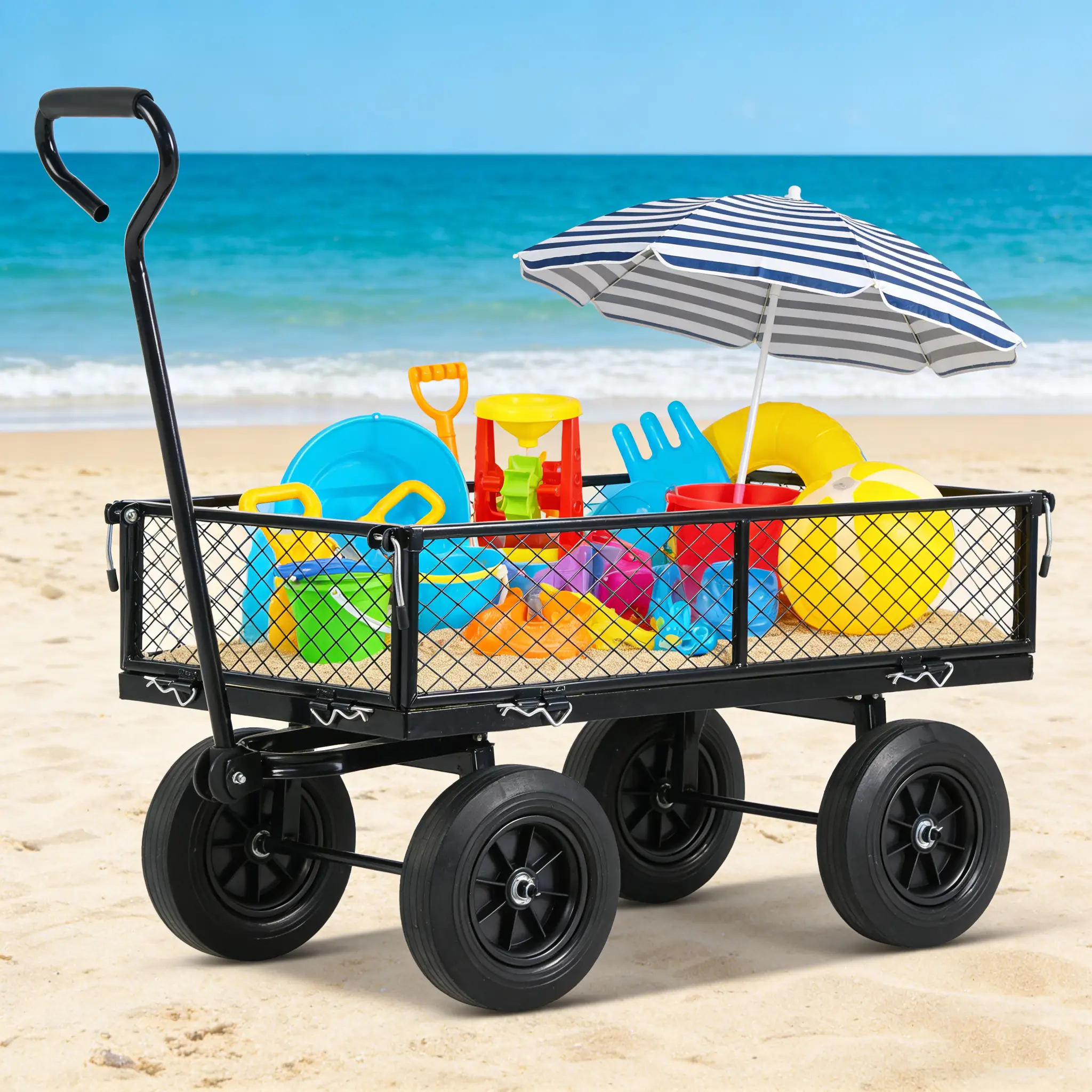Solid Wheels Garden Cart Wagon by HouseOfZazla
