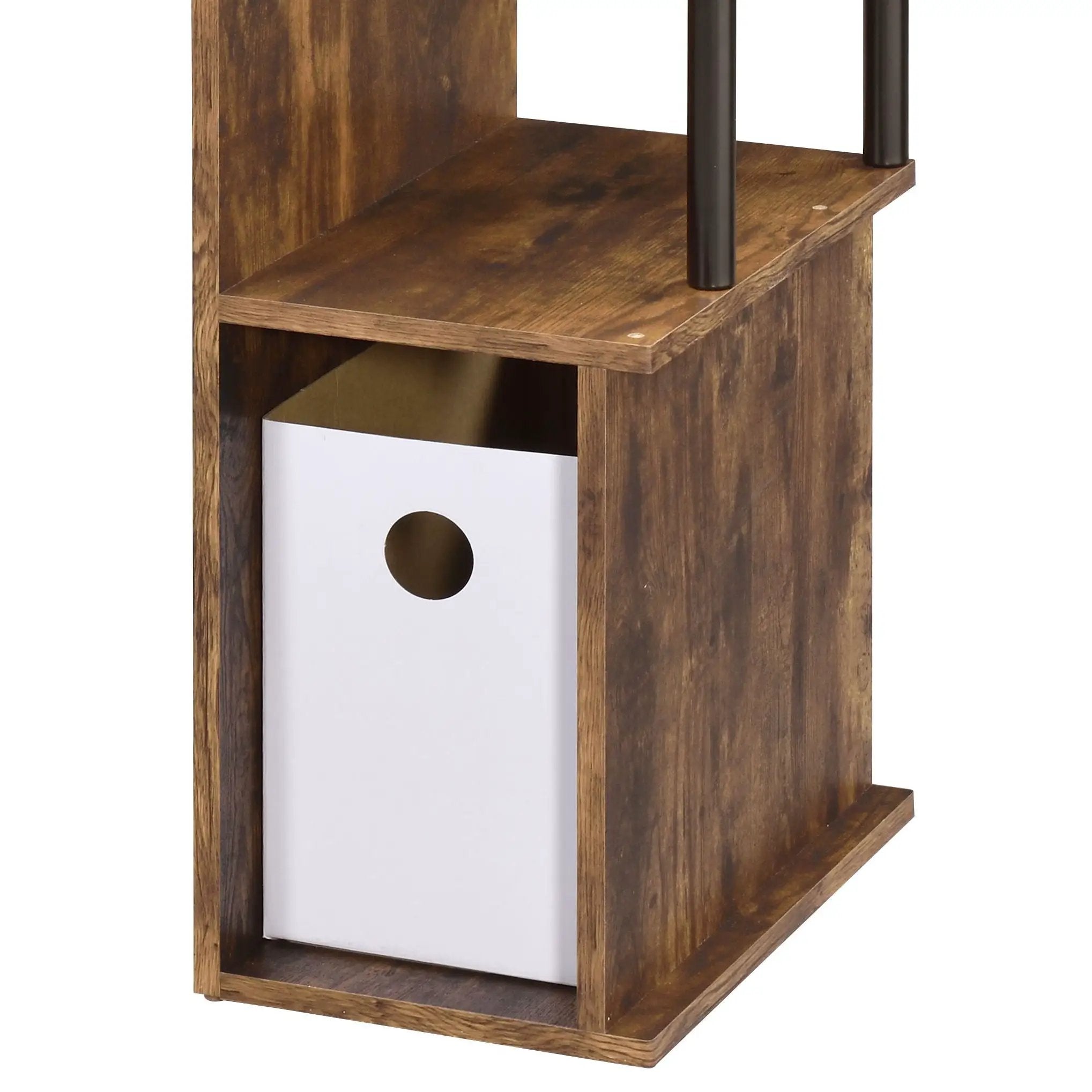 Lyphre Computer Desk - Weathered Oak / Black by HouseOfZazla