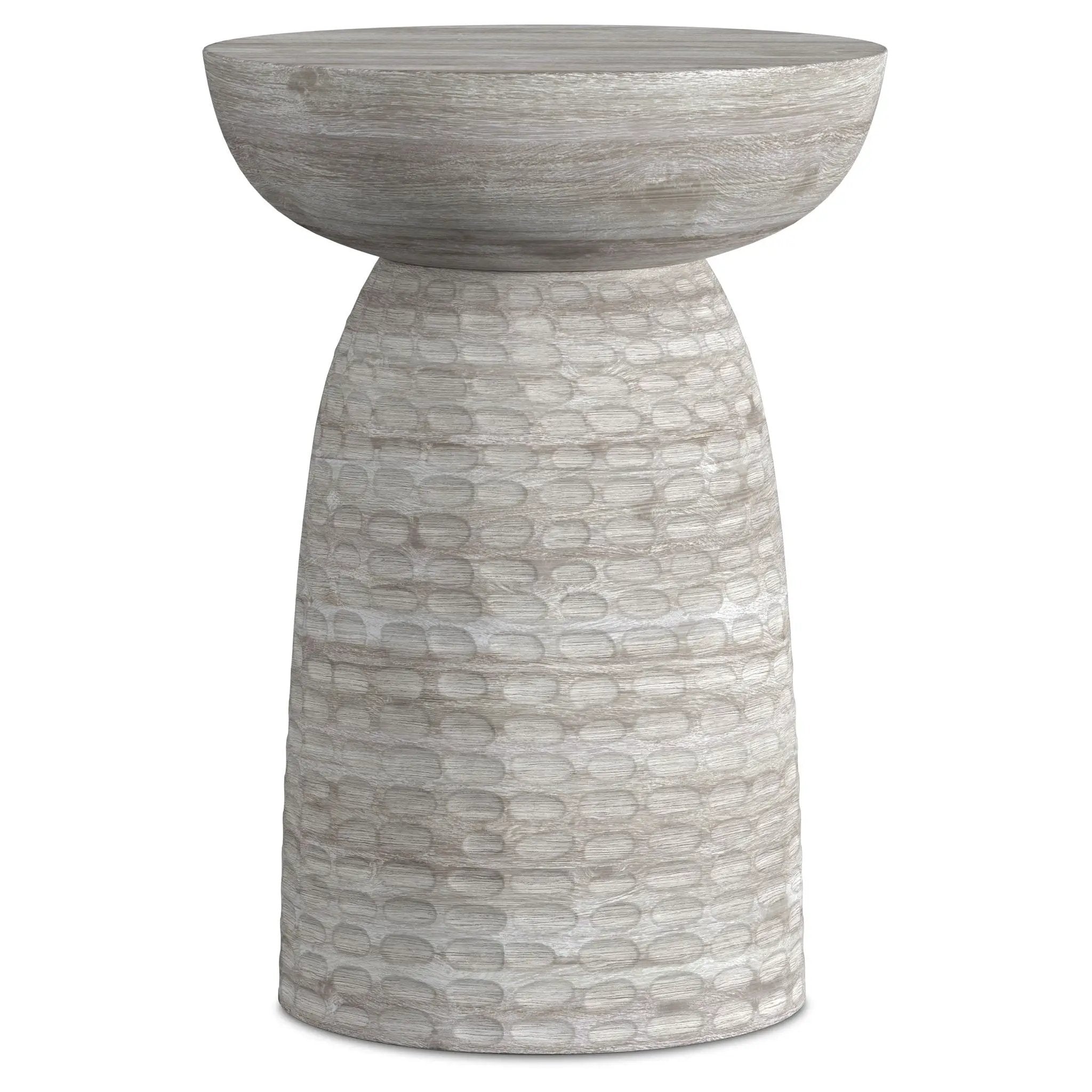 Boyd - Accent Table - White Wash by HouseOfZazla