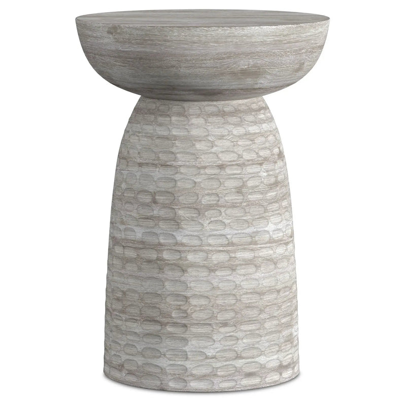 Boyd - Accent Table - White Wash by HouseOfZazla