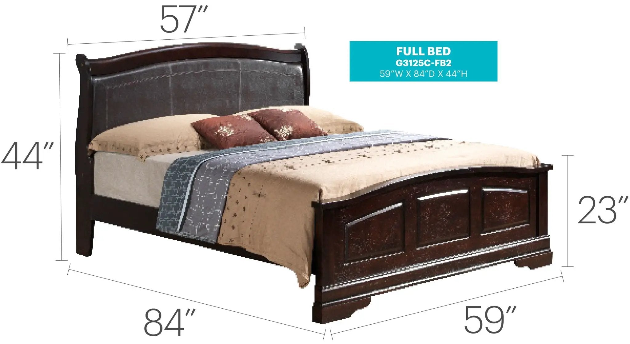 Panel Sleigh Bed Elegantly Crafted by Unique Piece Furniture