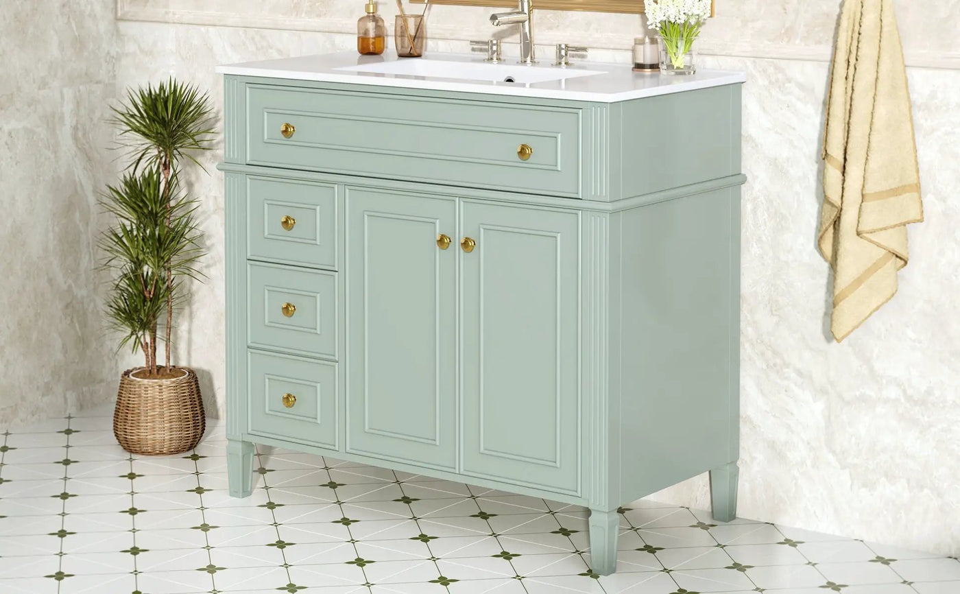 36 Inch Bathroom Vanity with Sink by HouseOfZazla