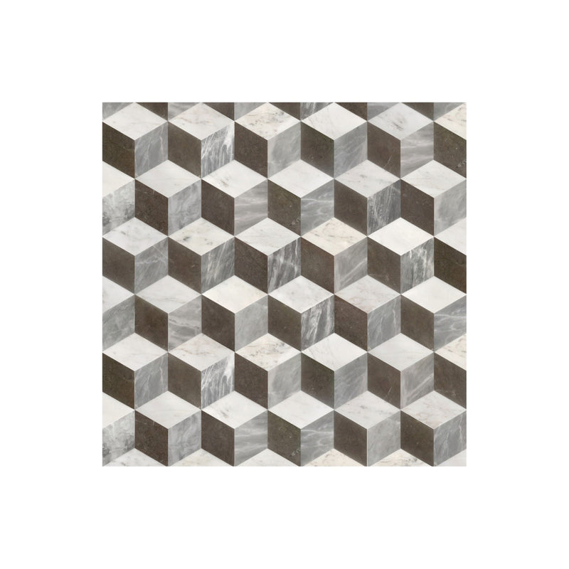 Hexagon Water Tiles For Floor And Wall (Set of 12) by HouseOfZazla
