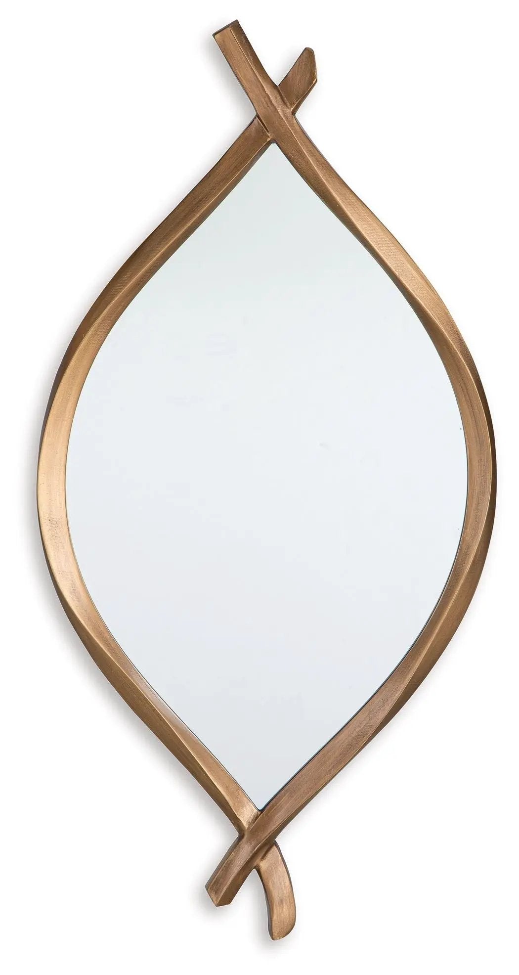 Bartner - Accent Mirror - Antique Gold Finish by Unique Piece Furniture