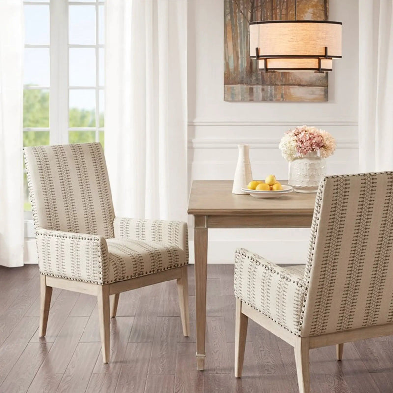 Rika - High Back Dining Armchair (Set of 2) - Natural by HouseOfZazla