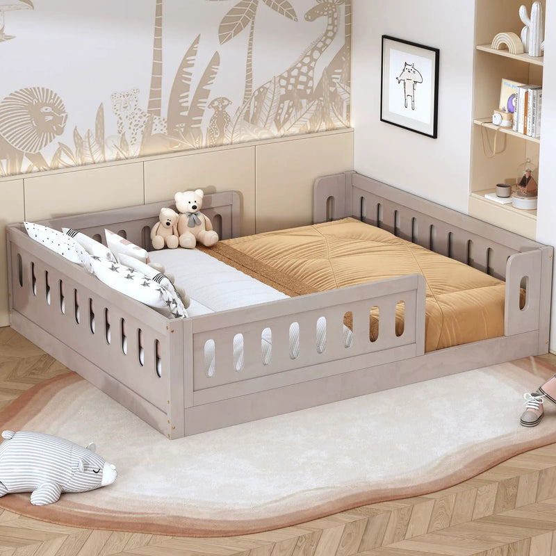 Platform Bed With Guardrail by HouseOfZazla