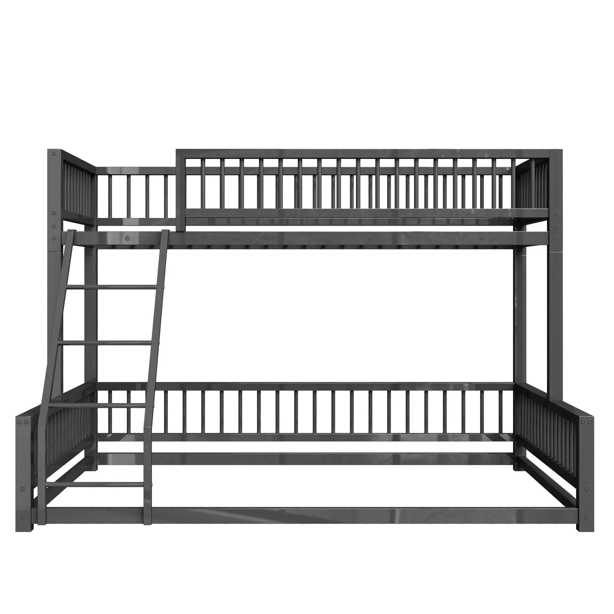 Bunk Bed With Ladder And Safety Guardrails by HouseOfZazla