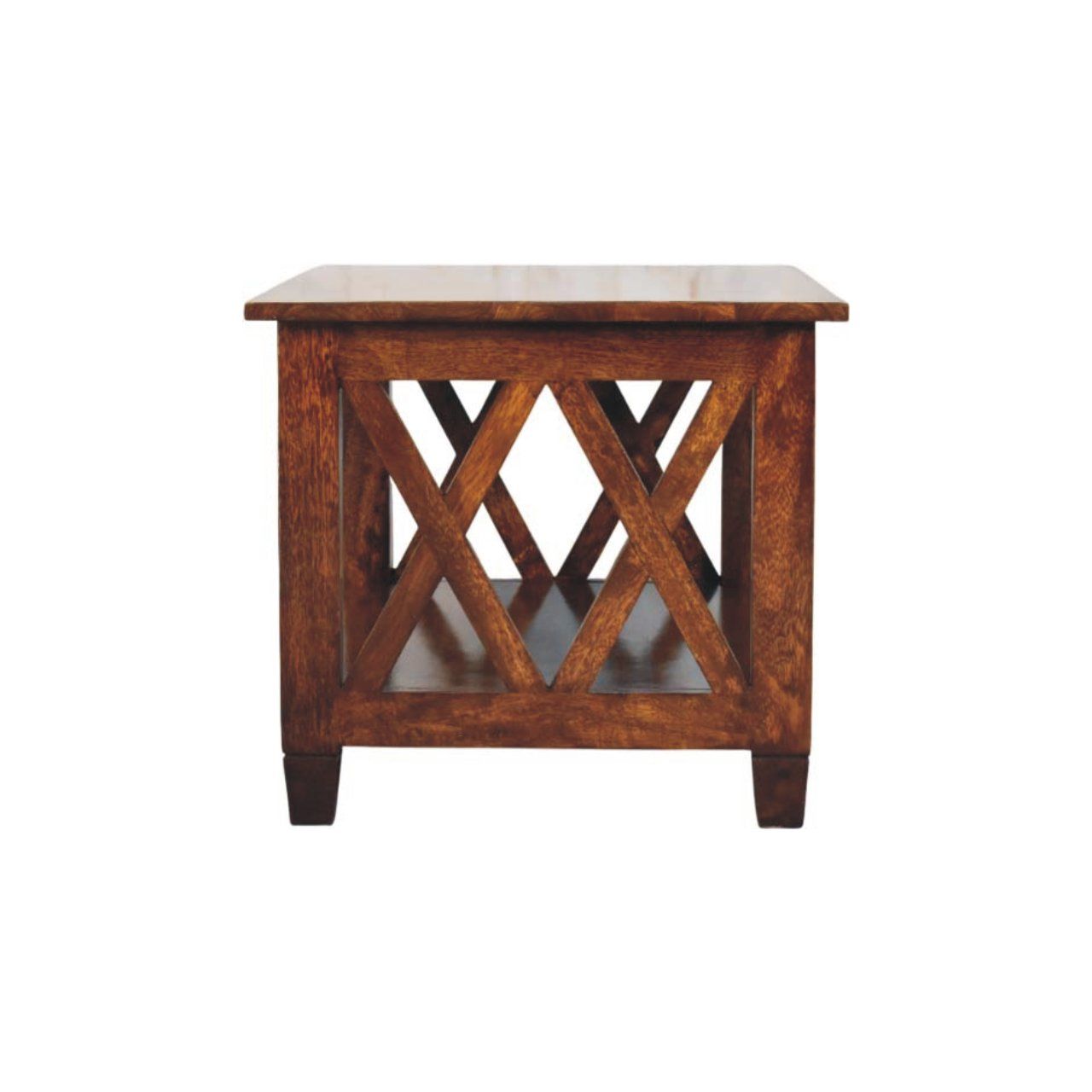 Belmont - X Frame Coffee Table - Brown by HouseOfZazla